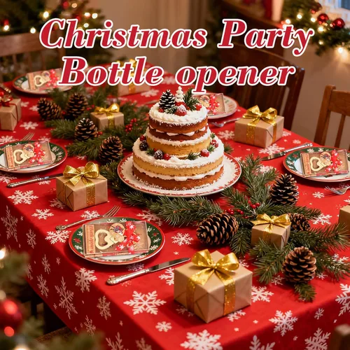 Miniatura 6 de 24 abrebotellas de reno de Navidad para bodas, despedidas de soltera o baby shower, regalos para invitados, decoraciones de fiesta de Navidad