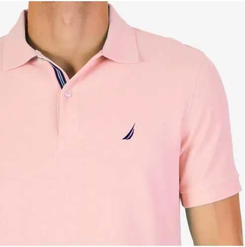 Miniatura 171 de Nautica playera polo clásica de mangas cortas, color sólido, para hombre