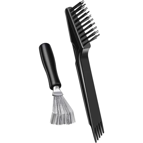 Boao 2 Piezas Herramienta de Limpieza para Cepillos de Pelo, Cepillo Limpiador, Mini Peine, Removedor de Cabello para Eliminar Polvo, Uso en Casa y