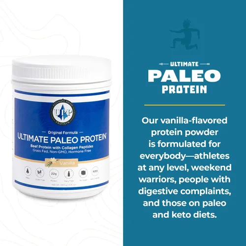 Miniatura 4 de Ultimate Paleo Protein Polvo Proteína de carne de res alimentada con pasto prémium con péptidos de colágeno Apto para paleo, sin gluten, apto