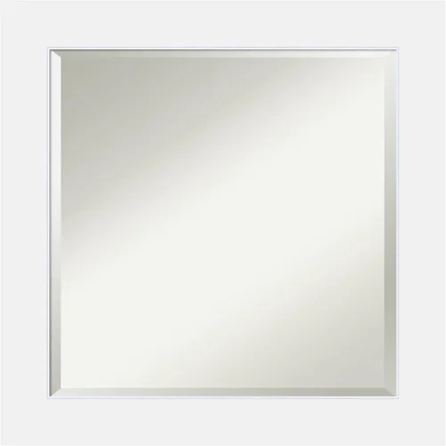 Miniatura 17 de Amanti Art Espejo de baño de madera, espejo de pared blanco Corvino para usar como espejo de tocador de baño sobre el fregadero (27 x 33 pulgadas)