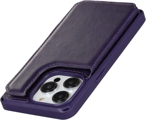 Miniatura 8 de Cavor Funda para iPhone 14 Pro Max con Tarjetero, Funda Cartera para iPhone 14 Pro Max para Mujeres y Hombres, Soporte de Tarjetas de Crédito