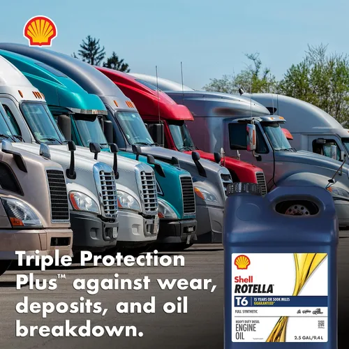 Miniatura 7 de Shell Rotella T6 - Aceite de motor totalmente sintético 5W-40, 2.5 galones (paquete de 2)
