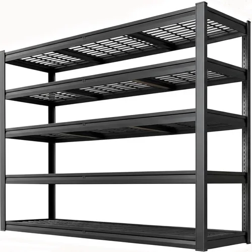 Miniatura 8 de 65" W Garage Shelving Unit, 65" W x 20" D x 84" H, Heavy Duty Garage Storage Shelves, 5 Tier Storage Rack Shelf, Industrial Adjustable Shelves for