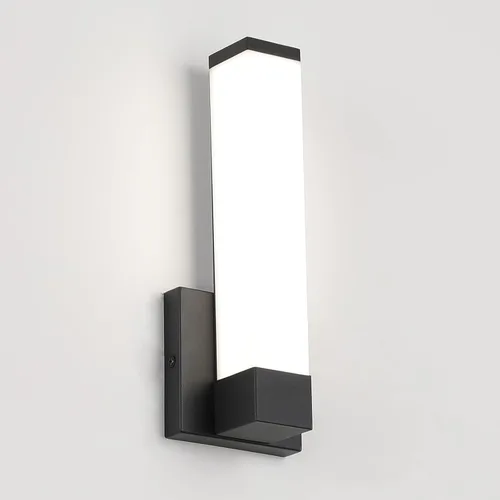 Miniatura 8 de Aplique de pared negro para decoración de la casa, luces LED de pared para dormitorio, lámpara de pared de mesita de noche, lámpara de pared moderna