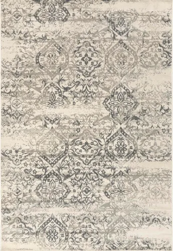 Miniatura 8 de Nuloom Gris Freja / crema, 3 x 5 pies, floral envejecido, suave y acogedor, alto tráfico, resistente a las manchas, fácil de limpiar, alfombra