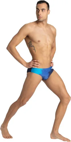 Miniatura 4 de ARENA Men's Team Color Print 3-inch Brief Athletic Training Swimsuit Bathing Suit