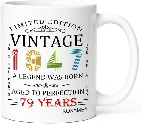 Miniatura 53 de Regalos de cumpleaños número 100 para hombres, taza de café vintage de 1926 de 11 onzas para mujeres, regalo de broma para hombre de 100 años