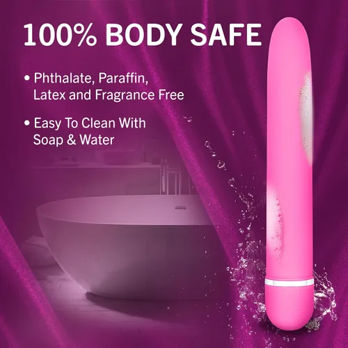 Miniatura 6 de Blush Rosé Luxuriate Vibrador de 7 pulgadas para mujeres, hombres y parejas, varita lisa satinada de múltiples velocidades, potente estimulador