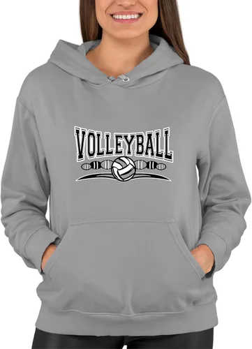 Miniatura 5 de Go All Out Sudadera con capucha para hombre y mujer con diseño fresco de voleibol