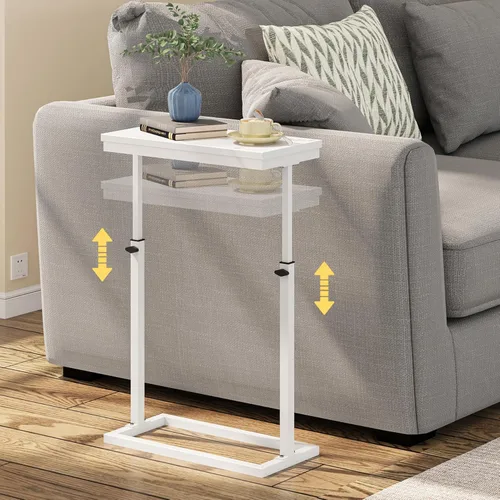 Miniatura 17 de TUTOTAK Mesa auxiliar, mesa auxiliar, mesa de sofá alta, mesa de sofá, sala de estar, dormitorio, negro TB01BK083P