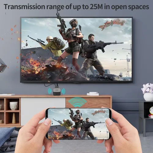 Miniatura 7 de Unitek Adaptador inalámbrico HDMI para pantalla Dongle, receptor de duplicación de pantalla 2.4G/5G 4K, dispositivo de transmisión de TV