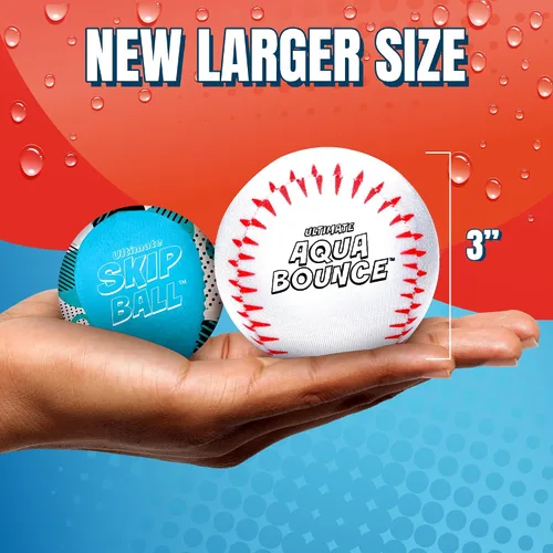 Miniatura 4 de Activ Life Ultimate - Paquete de 2 pelotas de salto de agua más grandes de 3 pulgadas, pelotas rebotadoras para diversión en la piscina y la playa