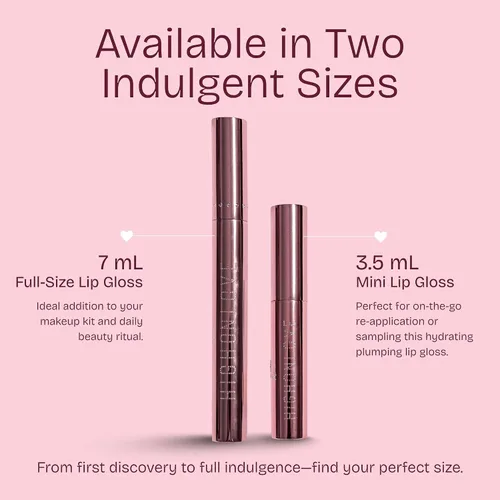 Miniatura 5 de Brillo de labios transparente, fórmula hidratante con un acabado de alto brillo, para usar solo o en la parte superior de color, vegano y libre