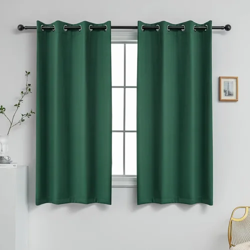 Miniatura 57 de YGO - Cortinas verdes de 183 cm de ancho por 213 cm de largo para dormitorio - Cortinas opacas con ojales en la parte superior, extra anchas