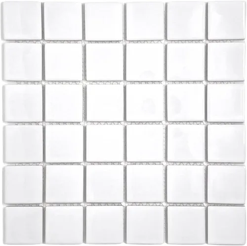 Tenedos Azulejo cuadrado mate de porcelana de alta calidad de 2 x 2 pulgadas para pared de baño, ducha, cocina, decoración de acento en hoja de 12 x