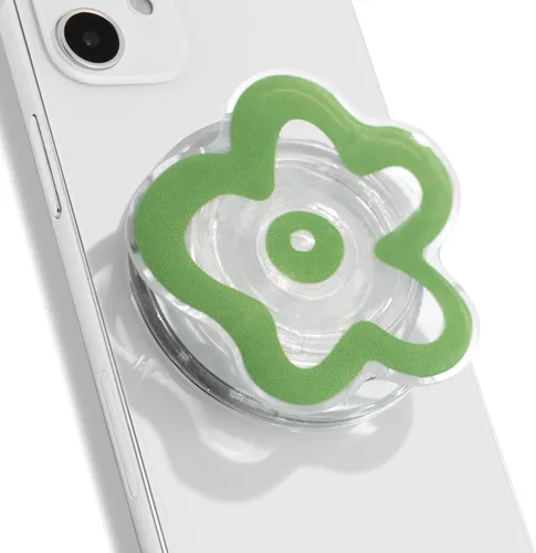 Miniatura 11 de OnTheGrip Lindo Diseño Transparente en Forma de Flor de Margarita Soporte de Teléfono Móvil Plegable Multifuncional para Smartphone, Tablet