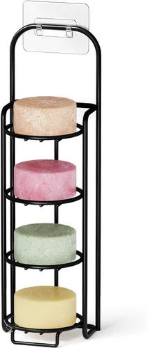 Miniatura 10 de SpaceAid Soporte de barra de champú de 2 niveles para ducha, soporte de barra de jabón autodrenante para pared de baño y fregadero de cocina