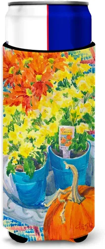 Miniatura 36 de Caroline's Treasures 6015LITERK Flower – Bird of Paradise Botella de vino Hugger Botella Enfriador de Frigorífico Hugger Funda Abrazadora Lavable a