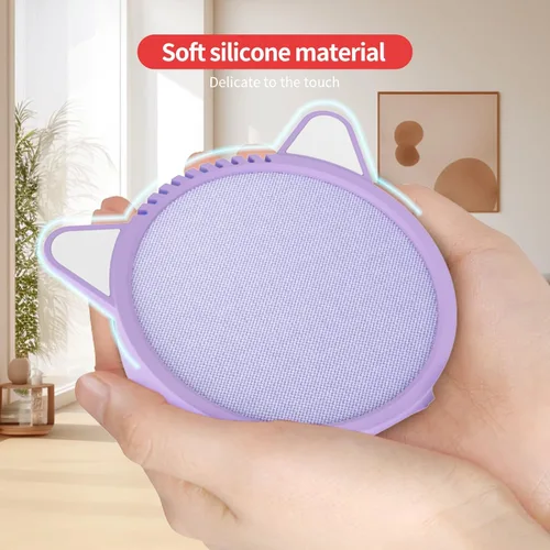 Miniatura 4 de Funda de silicona para Ec/-ho P/-op suave, impermeable, a prueba de polvo, portátil, compatible con accesorios de altavoces Ec-h/o P-o/p (morado)