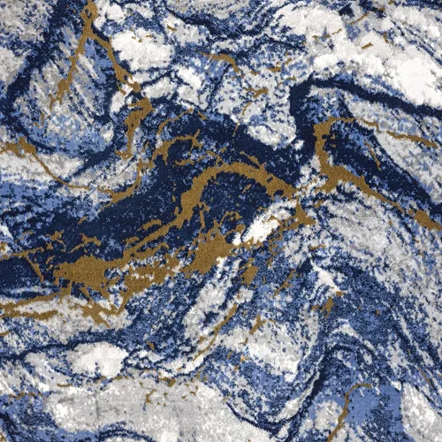 Miniatura 8 de Abani Regal Collection - Alfombra de área con diseño de mármol azul/gris, 8 x 10 pies, fácil de limpiar, duradera para niños y mascotas, lavable