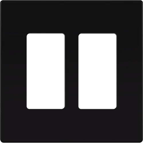 Miniatura 83 de ENERLITES Placas de pared decorativas sin tornillos, cubiertas de tomacorrientes seguras para niños, tamaño de 4 posiciones, 4.68" H x 8.30" L, Negro