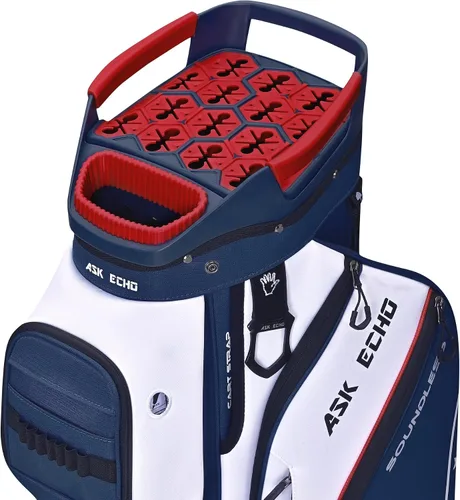 Miniatura 13 de ASK ECHO Soundless-Series - Bolsa para carrito de golf con 15 divisores, parte inferior con bloqueo de agarre