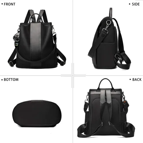 Miniatura 4 de TcIFE - Morral elegante de nailon diseño antirrobo para mujer