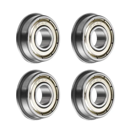 Miniatura 17 de uxcell Rodamiento de bolas con brida FR156ZZ, 20 rodamientos de brida ABEC1 de doble blindaje de acero cromado de 3/16" x 5/16" x 1/8
