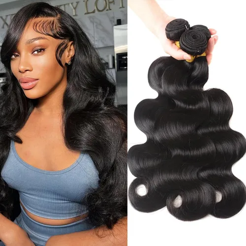 Miniatura 7 de 3 manojos de cabello humano 12A, ondulado, 100% sin procesar, cabello humano virgen brasileño de tejido rápido (14, 16, 18 pulgadas)