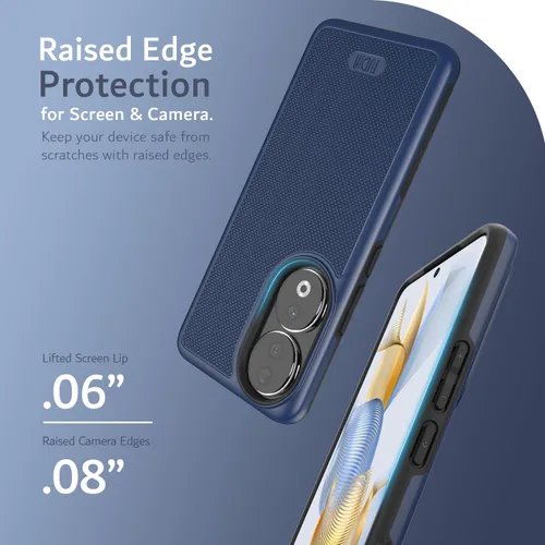 Miniatura 5 de TUDIA DualShield Grip - Funda protectora compatible con Honor 90, de doble capa, a prueba de golpes, delgada, de grado militar, antideslizante, Azul