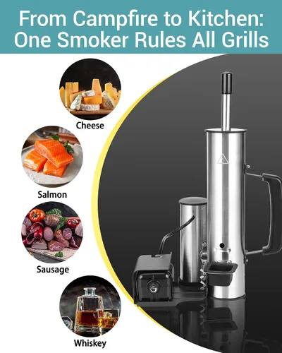 Miniatura 3 de Generador de humo para queso, tubo de humo para ahumador de pellets, fabricante de humo eléctrico portátil, accesorios de ahumador para exteriores