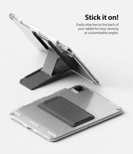 Miniatura 2 de Ringke Excelente soporte universal para tableta, soporte de acción de resorte, accesorio adhesivo multiángulo para tabletas iPad, lector electrónico