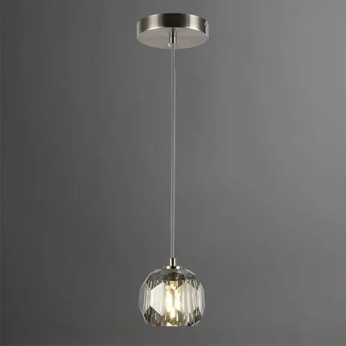 Miniatura 12 de Lámpara colgante de latón, lámpara colgante de cristal en forma de cubo para isla de cocina, moderna pequeña lámpara colgante de techo regulable