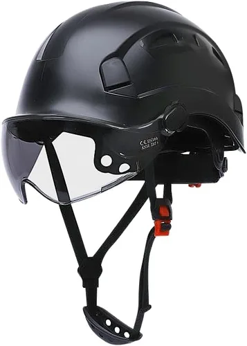 Miniatura 12 de Cascos De Construcción Casco de Seguridad con Visera 6 Puntos Ajustable Suspensión ANSI Z89.1 Tipo I Clase C Hardhats, Cascos De Construcción