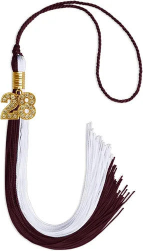 Miniatura 157 de Endea Graduation Borla de doble color con dije dorado (negro/oro brillante, 2022)