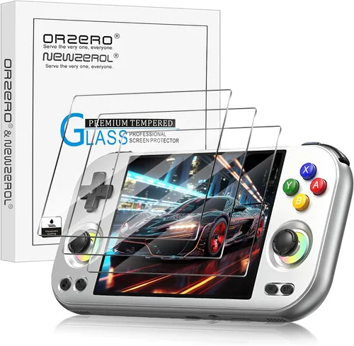 Miniatura 9 de Orzero Paquete de 3 protectores de pantalla de vidrio templado compatible con consola de juegos portátil GKD Pixel 2, 9 dureza, alta definición