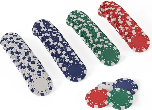 Miniatura 9 de Fichas de póquer de 11.5 gramos, 100 piezas de fichas de póquer de casino para Texas Hold'em, fichas de blackjack, kit de juegos de póquer