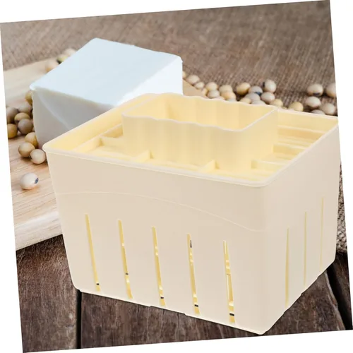 Miniatura 9 de SHOWERORO Caja de prensado de cuajada Escurridor de prensatelas de tofu de pared lisa para exprimidor de agua de tofu