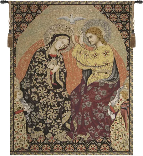 Miniatura 25 de Madonna Di Medjugorie - Tapiz italiano para colgar en pared, 6 pulgadas x 9 pulgadas, algodón/viscosa/poliéster por Raoul Vitale