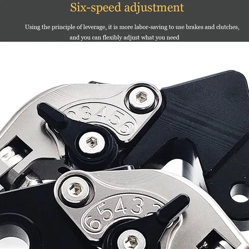 Miniatura 7 de Accesorios de motocicleta Ajustable Plegable Extensible Freno Palanca de Embrague Manillar Manillar Empuñaduras de Mano Tapa CNC para Yamaha MT-07
