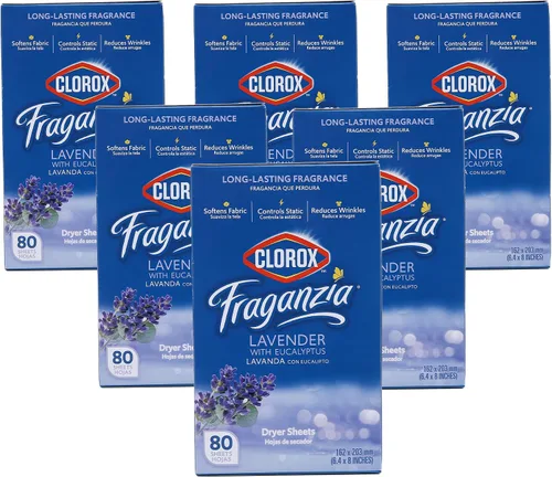 Miniatura 10 de Clorox Fraganzia - Hojas de secadora suavizantes de tela, reductoras de arrugas y antiestáticas, para ropa con gran olor, suaviza telas, aroma Océano