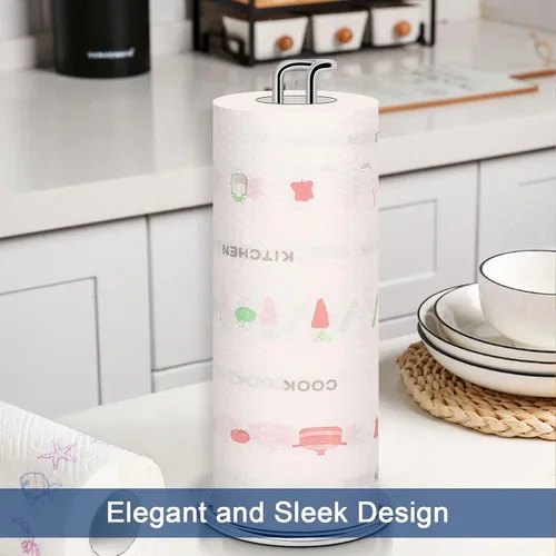 Miniatura 8 de NearMoon Soporte para Toallas de Papel, Dispensador de Soporte para Toallas de Papel Resistente - Todo de Metal, Tamaño Estándar o Jumbo