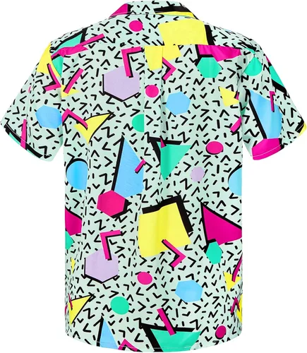 Miniatura 124 de Camisa hawaiana para hombre, con estampado floral, cómoda, con botones, casual, manga corta, ropa de playa para hombre