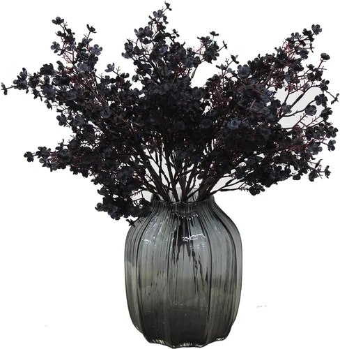 JAKY-Global Flores Artificiales de Tela Aliento de Bebé 12 Ramos Plantas de Seda Falsas Europeas Decoración de Boda Fiesta Ramos de Tacto Real DIY