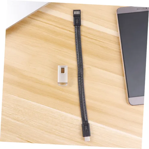 Miniatura 3 de OSALADI 3 unids -c cable USB en espiral llavero teléfono teléfono teléfono carga cable de carga de datos cargador útil