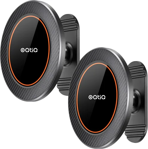 Miniatura 8 de OQTIQ [Paquete de 2] Soporte magnético para automóvil, imán de teléfono para automóvil, universal para pegar en el tablero de instrumentos plano