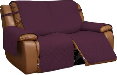 Miniatura 37 de Easy-Going Funda para Sillón Reclinable de Dos Plazas, Funda de Sofá Reversible para Sillón Reclinable Doble, Funda de Sofá Dividida para Cada