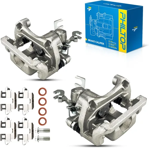 Miniatura 29 de PHILTOP Conjunto de Pinza de Freno de Disco Delantero Compatible con Jeep Wrangler 1990-2006, Jeep Cherokee 1990-2001, Grand Cherokee 1993-1998