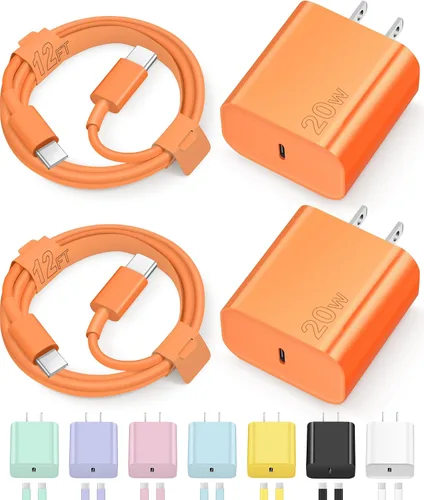 Miniatura 13 de Cargador tipo C para iPhone 17, 16, 15, carga rápida, cargador USB C, con 2 cables de 6 pies para iPhone 17/17 Plus/17 Pro Max/16/16 Plus/16 Pro